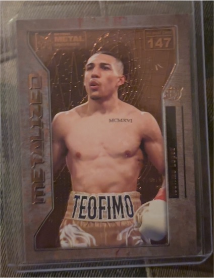 2021 Skybox Metal Universe Champions Metalized Rookie #147 Teofimo Lopez — front