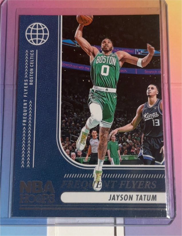 2024-25 Panini NBA Hoops Frequent Flyers #2 Jayson Tatum — front