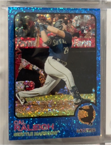 2022 Topps Heritage #367 Cal Raleigh — front