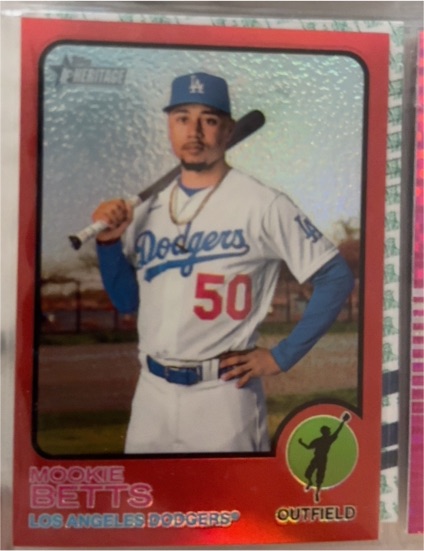 2022 Topps Heritage #386 Mookie Betts — front