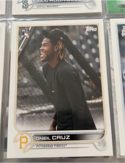 2022 Topps #537 Oneil Cruz Rookie Image Variation — front