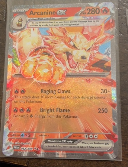 2023 Pokémon SV01: Scarlet & Violet Base Set #032/198 Arcanine ex — front