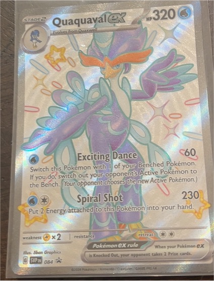2024 Pokémon SV Black Star Promo #084 Quaquaval ex — front