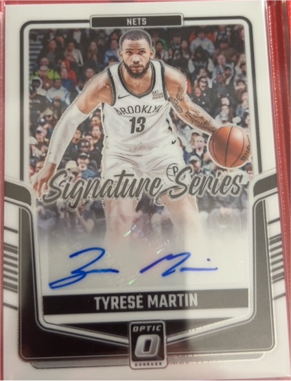 2024-25 Donruss Optic #SS-MRN Tyrese Martin Signature Series — front