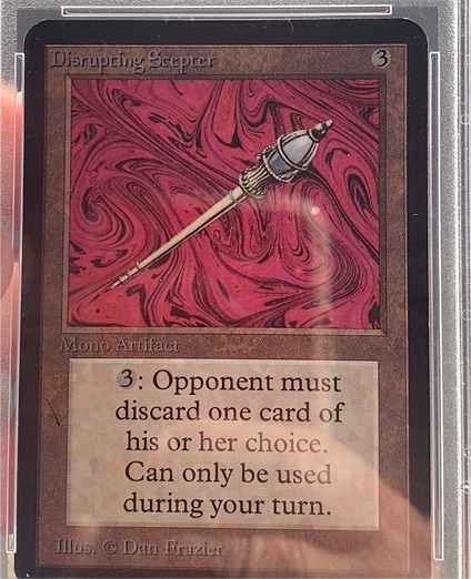 1993 Magic: The Gathering Disrupting Scepter — front