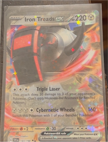 2023 Pokémon Scarlet & Violet #143 Iron Treads ex — front