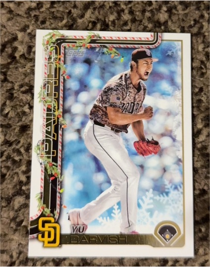 2025 Topps Holiday #H88 Yu Darvish — front