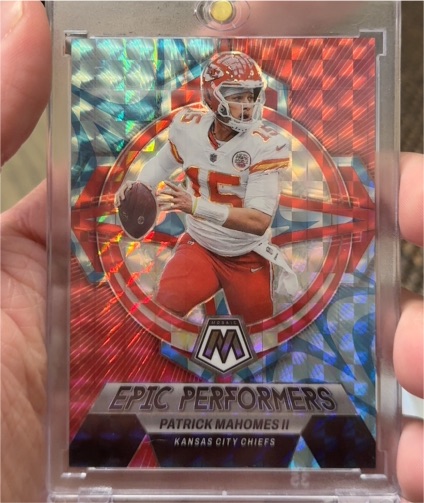 2023 Panini Mosaic #EP-PM Patrick Mahomes II Epic Performers — front