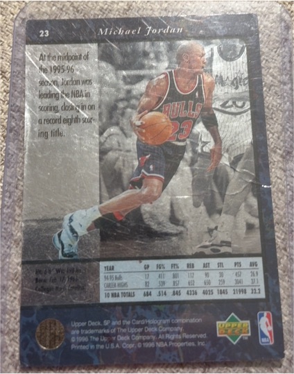 1996 Upper Deck #23 Michael Jordan — front