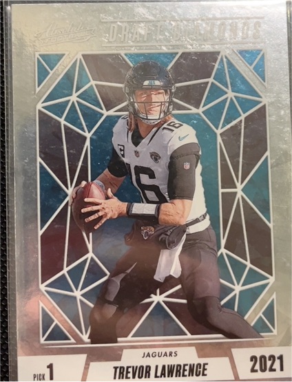 2021 Panini Absolute Draft Diamonds #1 Trevor Lawrence — front