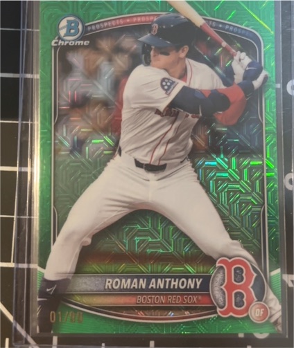 2025 Bowman Chrome #BCP-167 Roman Anthony Mojo Refractor — front