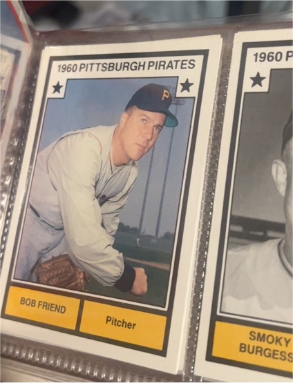 1987 TCMA Baseball's Greatest Teams 1960 Pittsburgh Pirates Bob Friend #8-1960 — front