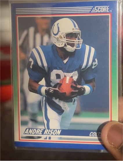 1990 Score #87 Andre Rison — front