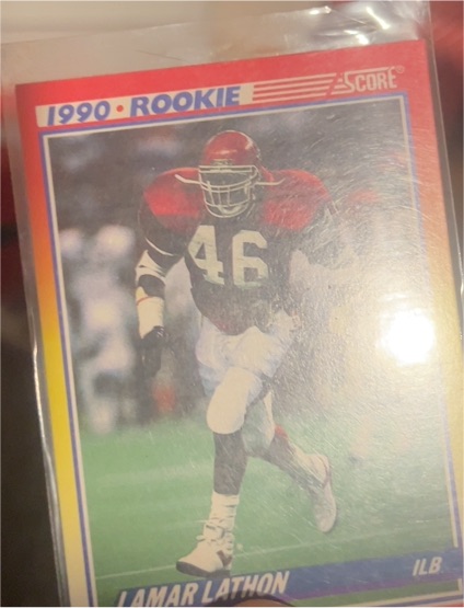 1990 Score #631 Lamar Lathon — front