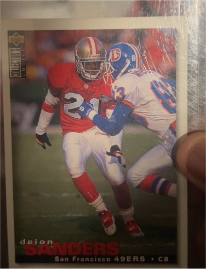 1995 Upper Deck Collector's Choice #302 Deion Sanders — front