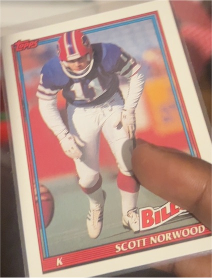 1991 Topps #41 Scott Norwood — front
