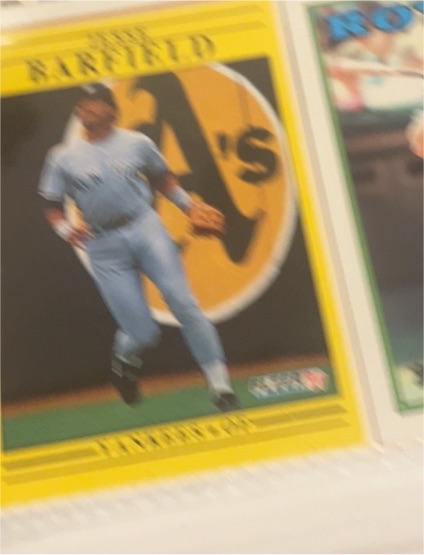 1991 Fleer #657 Jesse Barfield — front
