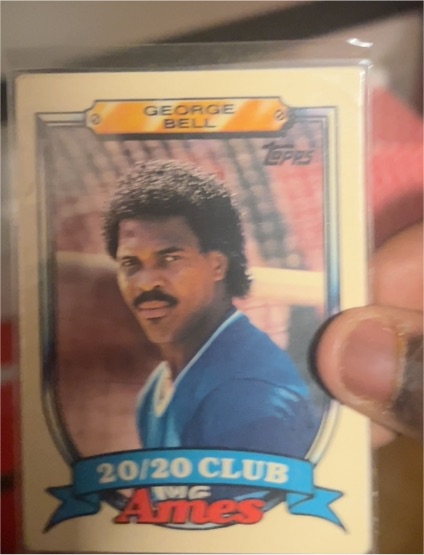 1989 Topps Ames 20/20 Club #4 George Bell — front