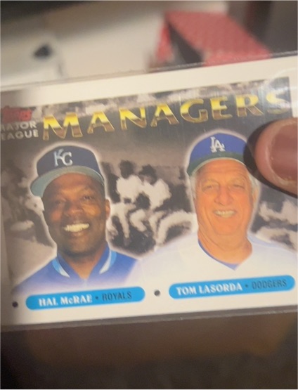 1993 Topps Gold #507 Hal McRae/Tom Lasorda — front