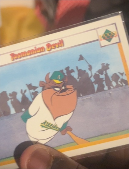 1990 Upper Deck Looney Tunes Comic Ball #9/12 Tasmanian Devil — front