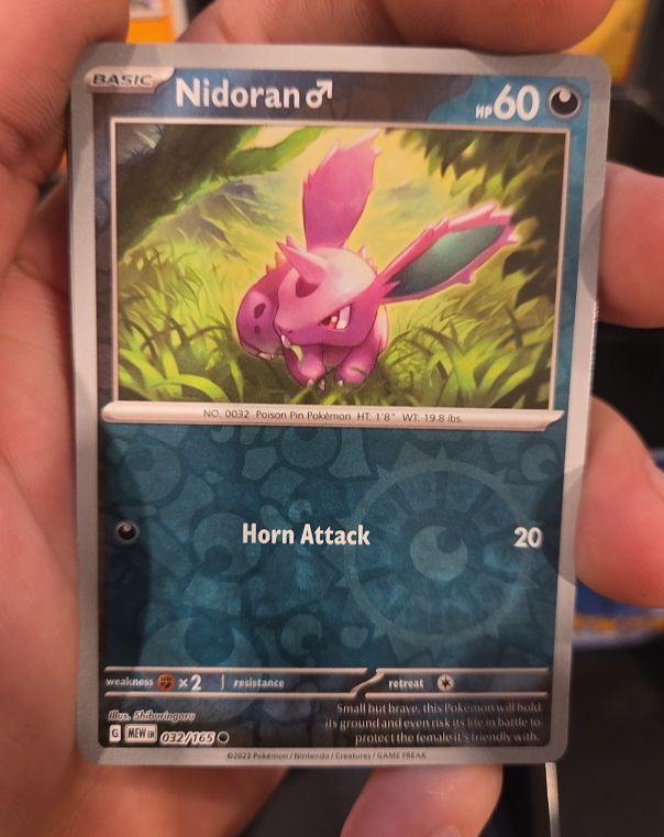 2023 Pokémon Scarlet & Violet 151 #032 Nidoran ♂ — front