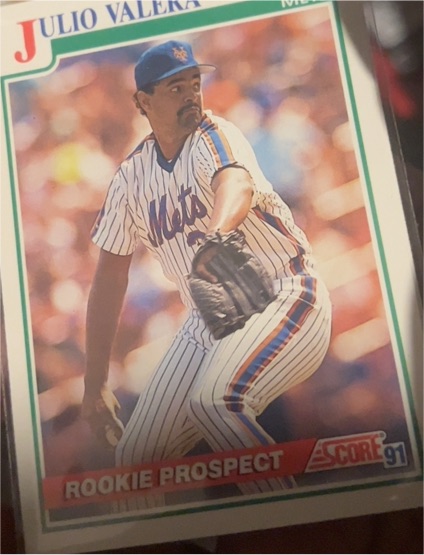 1991 Score #91 Julio Valera Rookie Prospect — front
