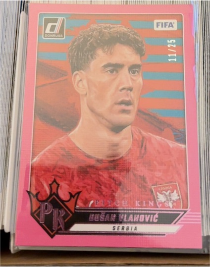 2024-25 Donruss Soccer Pitch Kings #14 Dusan Vlahovic — front