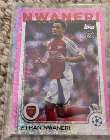 2024-25 Topps Chrome UEFA #158 Ethan Nwaneri — front