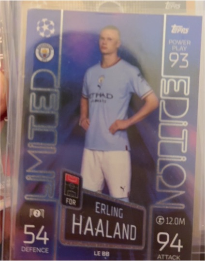 2022-23 Topps Match Attax #LE BB Erling Haaland — front