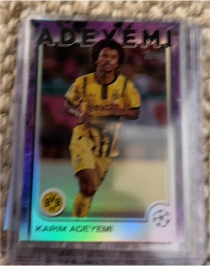2024-25 Topps Chrome UEFA Club Competitions #105 Karim Adeyemi — front