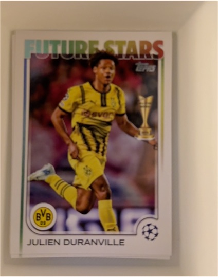 2024-25 Topps UEFA Club Competitions #166 Julien Duranville Future Stars — front