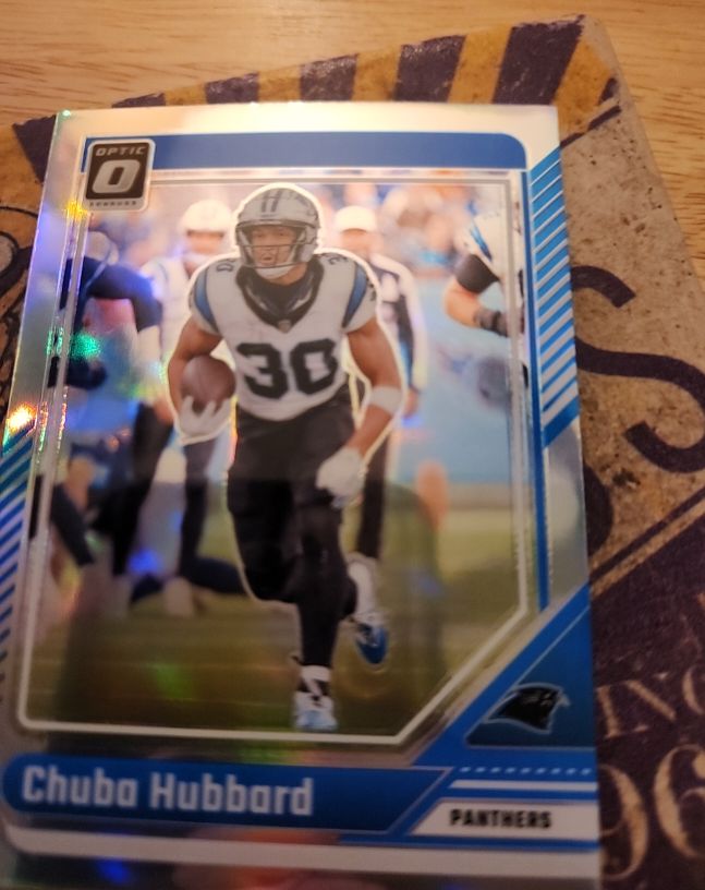 2024 Panini Donruss Optic #28 Chuba Hubbard — front