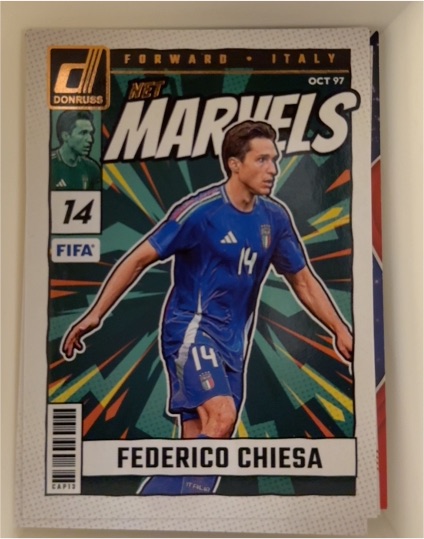 2024-25 Donruss #18 Federico Chiesa Net Marvels — front