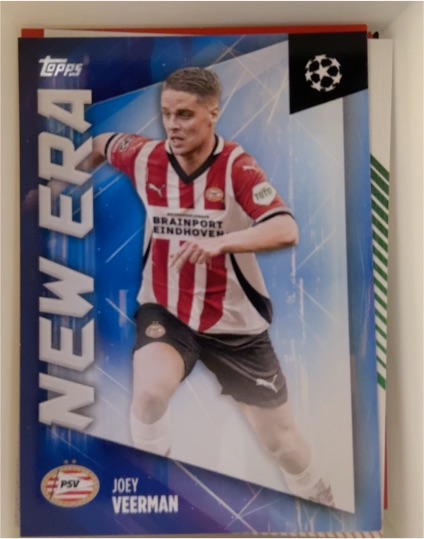 2024-25 Topps UEFA Club Competitions #NE-21 Joey Veerman New Era PSV Eindhoven — front