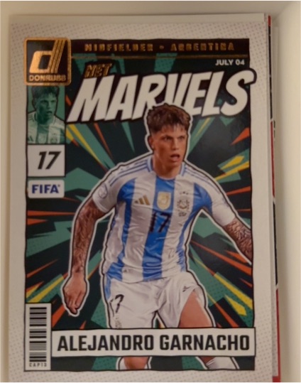 2024-25 Donruss #14 Alejandro Garnacho Net Marvels — front