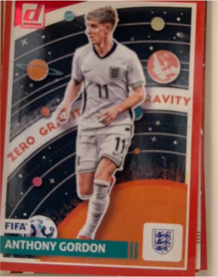 2024-25 Donruss #22 Anthony Gordon Zero Gravity Red — front