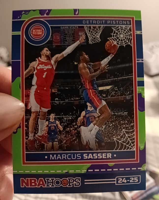 2024-25 Panini NBA Hoops Haunted Hoops #42 Marcus Sasser — front