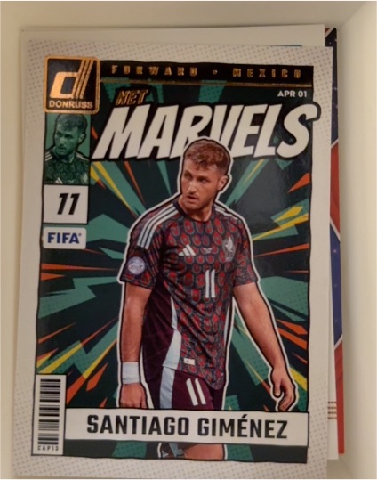 2024-25 Donruss #17 Santiago Giménez Net Marvels — front