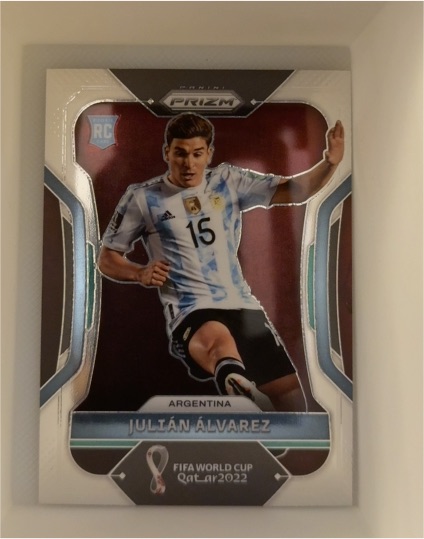 2022 Panini Prizm World Cup Qatar #4 Julián Álvarez — front