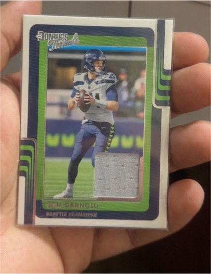 2025 Panini Donruss Threads #DTH-SDD Sam Darnold — front