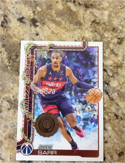 2025-26 Topps Holiday #H75 Alex Sarr — front