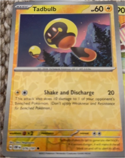 2023 Pokemon SV03: Obsidian Flames #076 Tadbulb — front