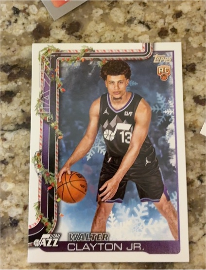 2025-26 Topps Holiday #H178 Walter Clayton Jr. — front
