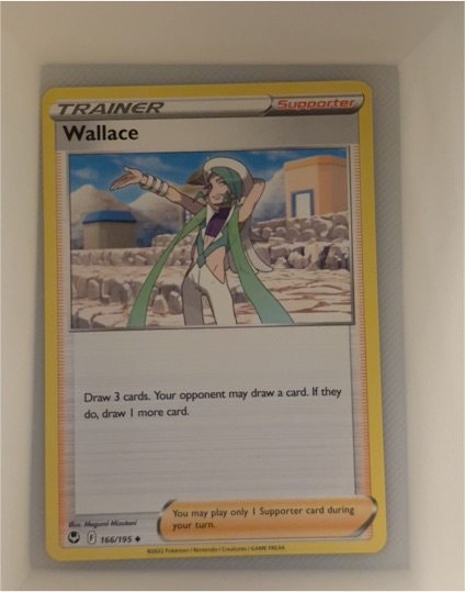 2022 Pokémon Sword & Shield Silver Tempest #166 Wallace — front