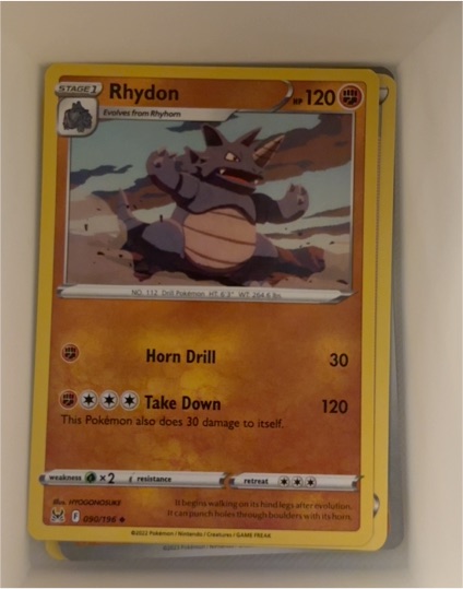 2022 Pokémon Lost Origin #090 Rhydon — front