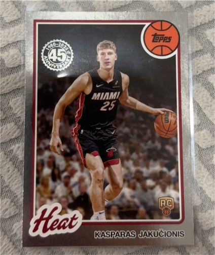 2025-26 Topps 45th Anniversary #80BK-66 Kasparas Jakučionis — front