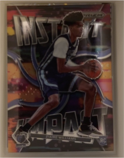 2021-22 Panini Prizm #3 Ziaire Williams Instant Impact — front