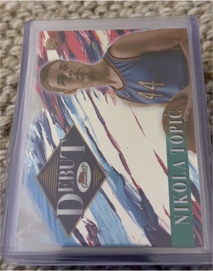 2024-25 Topps Finest Debut #D-8 Nikola Topic — front