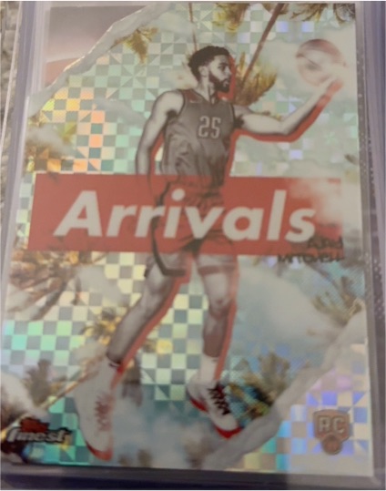 2024-25 Topps Finest Arrivals #A-2 Bronny James Jr. Rookie RC — front