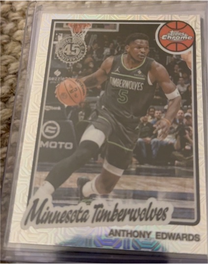 2025-26 Topps 1980-81 Chrome Mojo #TC-AE Anthony Edwards — front